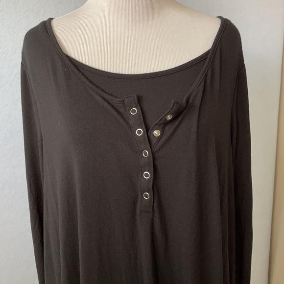 IsabelMaternity LongSleeve T-Shirt Snap FrontDress - Picture 11 of 12